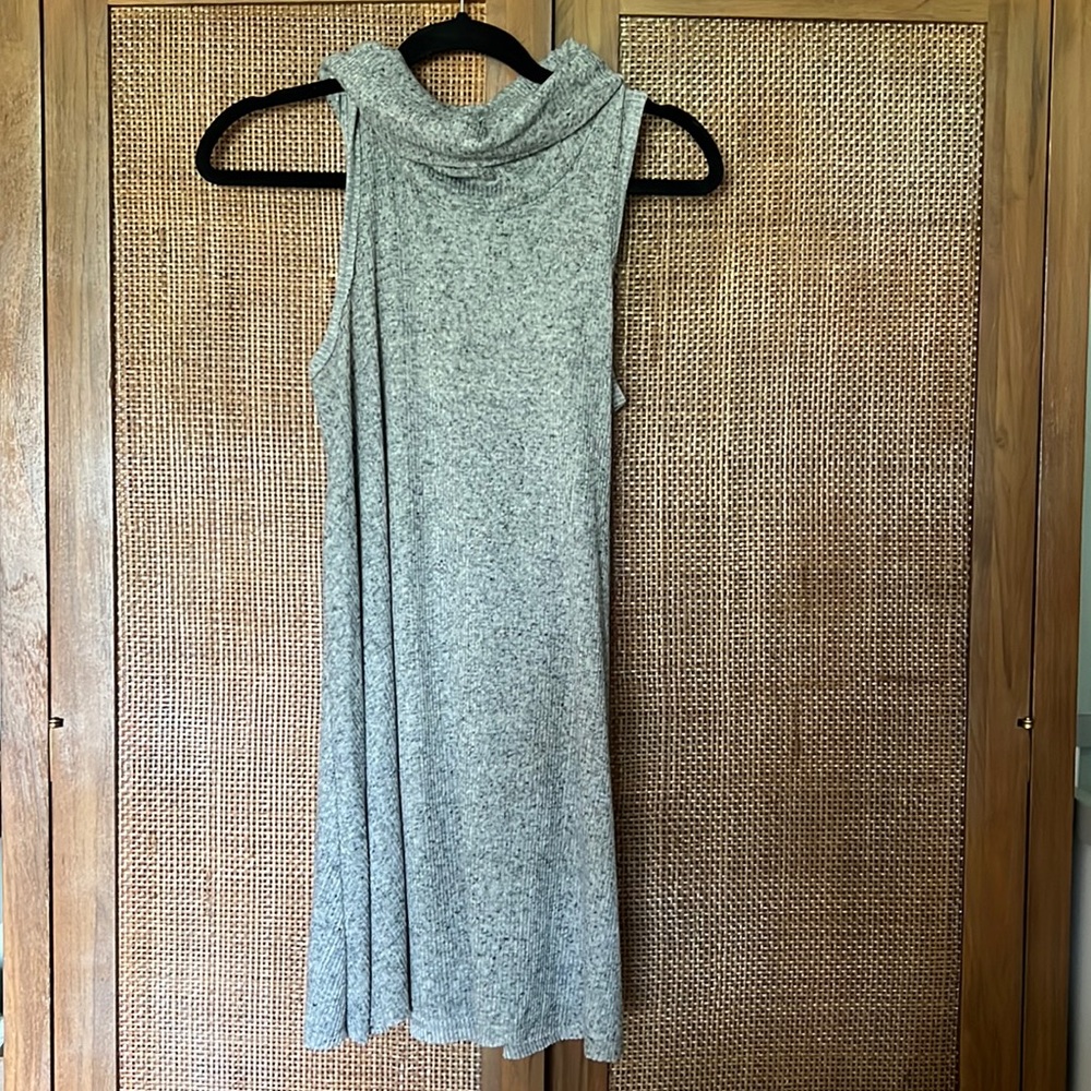 Cowl neck mini dress